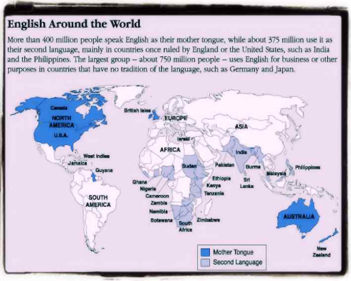 The World of English all around The World of English all around