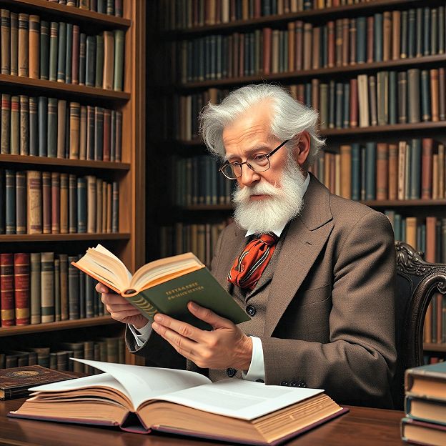 Philosopher Bertrand Russell AI picture