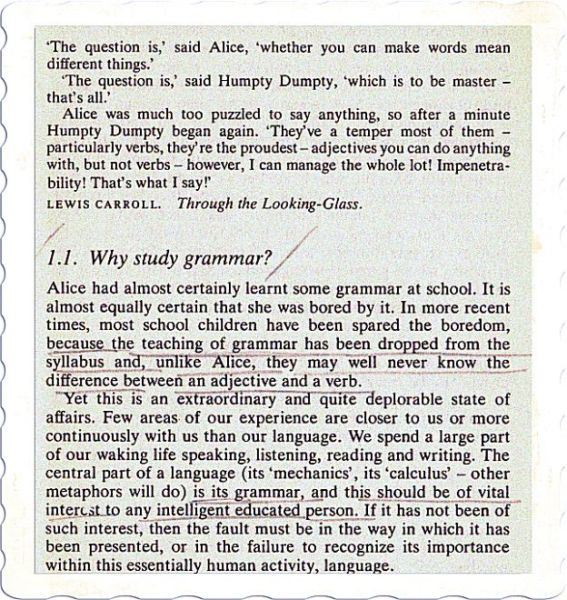 Why study grammar